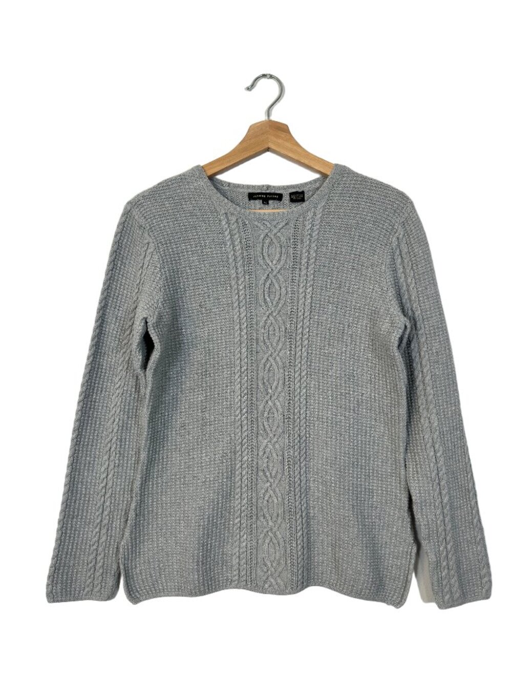 Jeanne Pierre Women's Cable Knit Sweater Size M Old Money Classic Preppy Fall